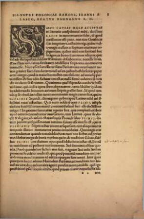 Beatvs Rhenanvs Selezestadiensis In C. Plinivm : Repurgatur hoc libro non solum Praefatio Plinia á multis mendis, & ipsi Naturalis Historiae libri infinitio locis castigantur, actanquam scholijs alicubi illustratur ...