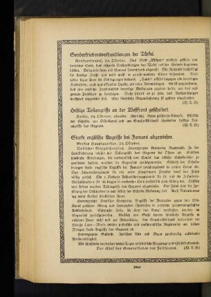 Heftige Teilangriffe an der Westfront gescheitert.