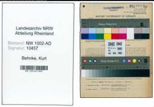 Entnazifizierung Kurt Behnke, geb. 21.11.1910 (Verwaltungsobersekretaer)