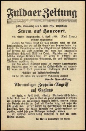 Ausgabe vom Donnerstag, den 06. April 1916.