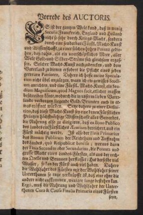 Vorrede des Auctoris
