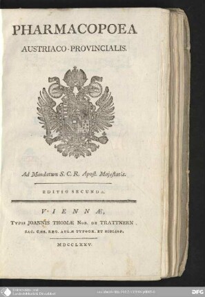Pharmacopoea Austriaco-provincialis