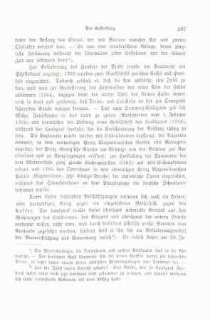 Vierte Erweiterung Cassels durch Schleifung der Festungswerke. Neubauten.