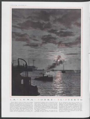 La luna sobre el puerto