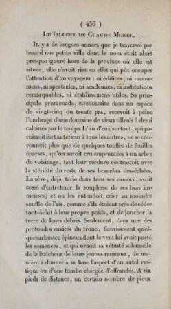 Le Tilleul de Claude Morel
