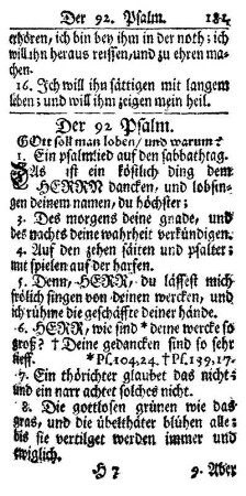 Der 92. Psalm