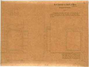 Zocher, Ernst; Architekturstudien - Details