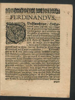 Ferdinandus.