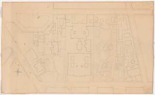 Reichsluftfahrtministerium, Berlin: Lageplan [1:500] (vorhandene Bebauung)
