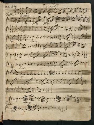 1-15, D. 1. Adv. Violino II. - D. 4. Adv. Violino II.; F. Nat. Chr. Violino II. - F. Steph.