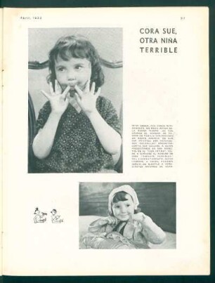 Cora Sue, otra niña terrible