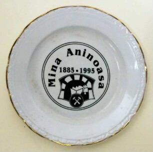 Porzellanteller "Mina Aninoasa 1885 - 1995"