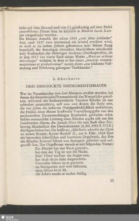 2. Abschnitt: Drei Geschickte Instrumentenbauer