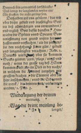 Wiederlegung der dritten meinung.