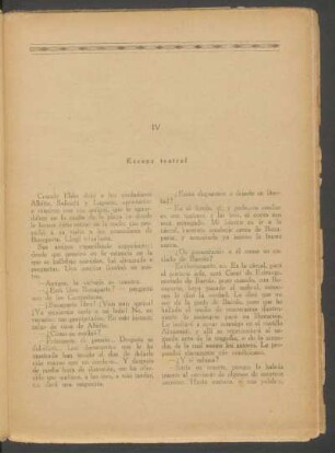 IV - Escena teatral