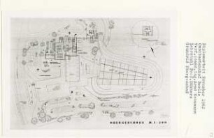 Omnibusbahnhof, Berlin-Westend (Diplomarbeit bei Kurt Dübbers): Grundriss Obergeschoss 1:200