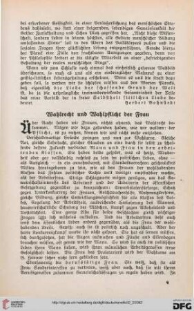 32: Wahlrecht und Wahlpflicht der Frau