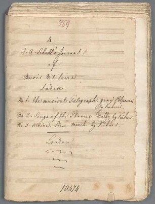5 Instrumental pieces, winds, sticks - BSB Mus.Schott.Ha 11156-2