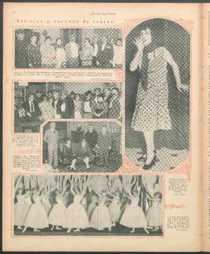 Artistas y escenas de teatro [Fotografías]