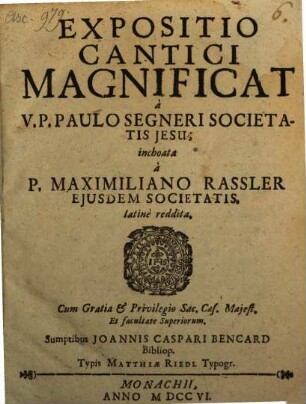 Expositio Cantici Magnificat