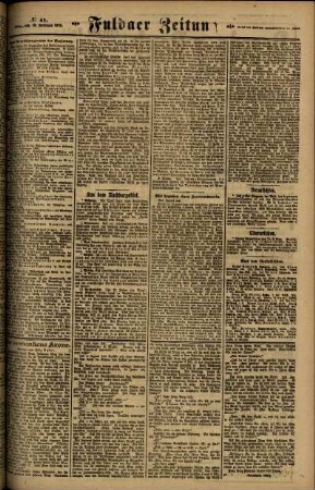 Zweite Ausgabe vom Mittwoch, den 19. Februar 1919.