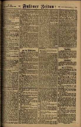 Zweite Ausgabe vom Mittwoch, den 19. Februar 1919.