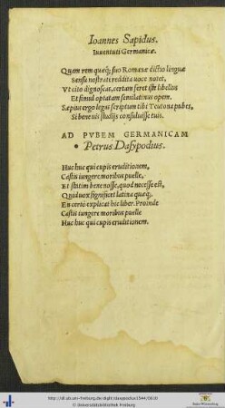 Einleitende Verse