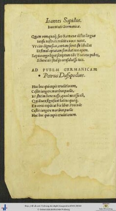 Einleitende Verse