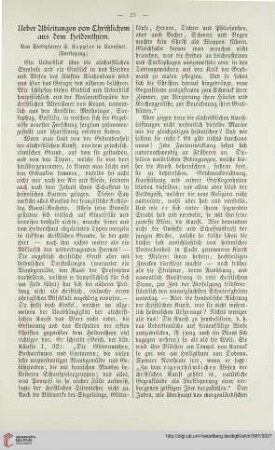 5: Ueber Ableitungen von Christlichem aus dem Heidenthum, [3]