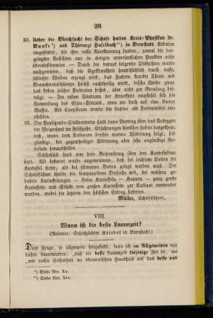 VIII. Wann ist die beste Lammzeit?
