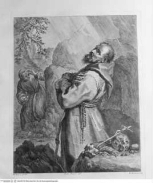 Raccolta de' quadri ... posseduti da S.A.R. Pietro Leopoldo, Florenz 1778, Die Verzückung des Heiligen Franz