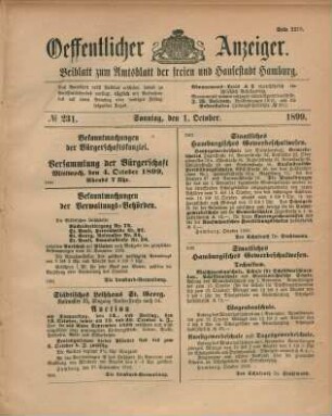 1. October-31. December 1899 = No. 231-306