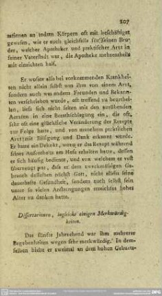 Dissertationen, ingleiche einigen Merkwürdigkeiten