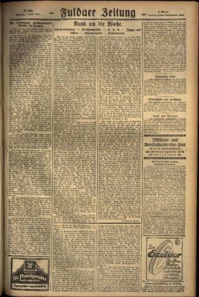 Zweite Ausgabe vom Sonntag, den 07. Juni 1925.