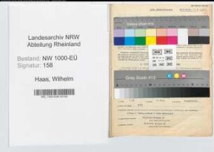 Entnazifizierung Wilhelm Haas, geb. 14.01.1899 (Verw.Amtmann)