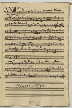 23. Anonymus, Menuette, F-Dur