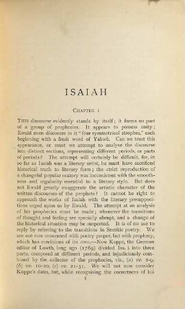 Introduction to the book of Isaiah : with an appendix containing the undoubted portions of the 2 chief prophetic writers in a transl.