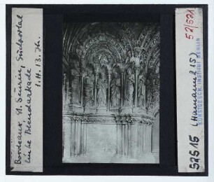 Bordeaux, Basilika Saint-Seurin : Südportal, linke Blendarkade