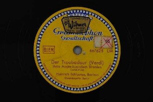 Der Troubadour : Ihres Auges himmlisch Strahlen (Luna-Arie) / (Verdi)