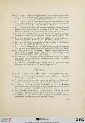 Textilien (Nr. 324-335)