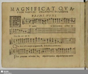 Magnificat quatuor vocum