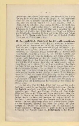 31. Das nordöstliche Grenzland des Elbsandsteingebirges