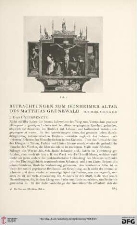 20: Betrachtungen zum Isenheimer Altar des Matthias Grünewald