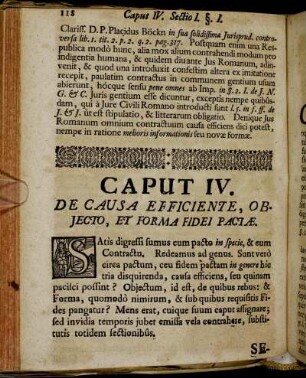 Caput IV. De Causa Efficiente, Objecto, Et Forma Fidei Pactæ.