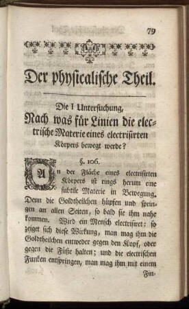 Der physicalische Theil.