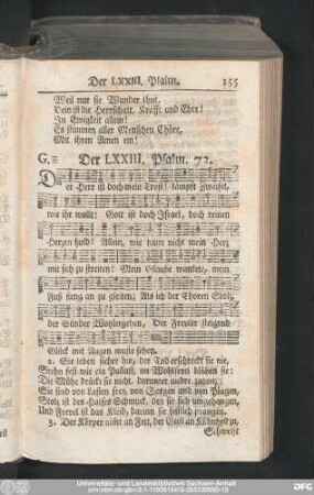 Der LXXIII. Psalm. 73.