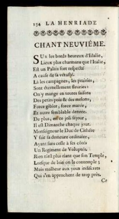 Chant Neuviéme