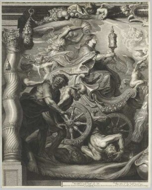 Der Triumph der Kirche durch die Eucharistie (linke Seite)