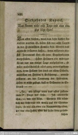 Siebzehntes Kapitel