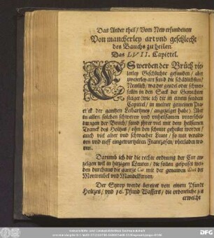 Von mancherley art und geschlecht des Bauchs zu heilen. Das LVII. Capittel.